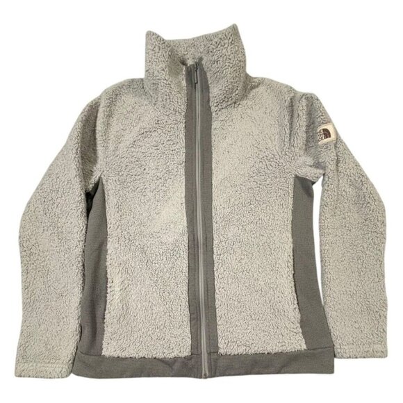 The North Face Sherpa Fleece Jacket Gray Medium - Picture 1 of 8